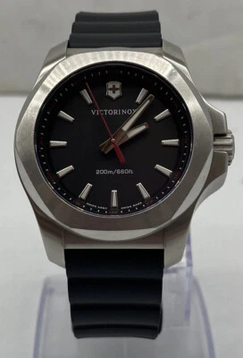 £249.95 • Buy Victorinox I.N.O.X. V 241768 Swiss Army Women's 37mm Black Quartz Watch Boxed