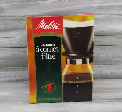 Melitta 6-Cup Cone Filter Coffeemaker Coffee Perfection Carafe New In Open Box • $17.27