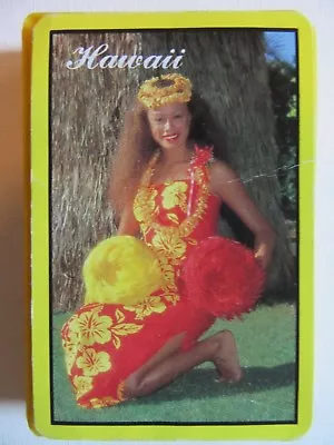 Vintage Hawaii Playing Cards Game Souvenir Deck Hula Girl Luau Dancer Hong Kong • $8.35