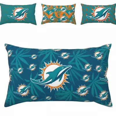 Soft And Breathable Pillowcase Home Decoration Pillowcover Miami Dolphins • $13.19