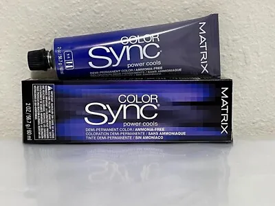 Matrix SOCOLOR SYNC Hair Color 7AA Dark Blonde Ash 2 Oz Demi-Permanent Free Ship • $9.85