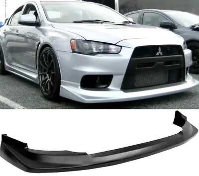 Fits 08-15 Mitsubishi Lancer EVO 10 X V Style Front Bumper Lip Spoiler  • $279