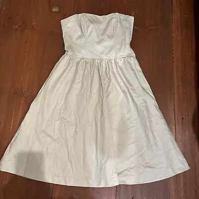 H&M Women’s Strapless Dress Light Beige Size 2 • $6