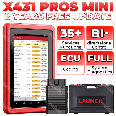 LAUNCH X431 V Pros Mini V+ Elite Bidirectional Car Diagnostic Scanner Key Coding • $559