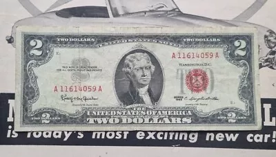 Two Dollar Bill 1963 USA Genuine United States Note  2 Dollars US Paper Notes Fd • £9.99