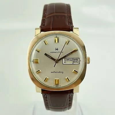 Vintage Hamilton 17 Jewel Men's Automatic Wristwatch W Day And Date • $190