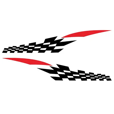 Racing Body Lattice Graphics Side Stripes Decal Vinyl Stickers For Car SUV Truck • $16.69