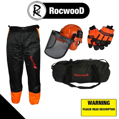 £89.99 • Buy Chainsaw Safety Kit Trousers Type A Gloves And Helmet Ideal For Stihl Users