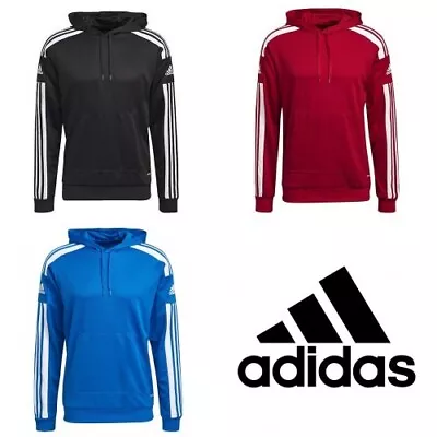 Men's Adidas Hoodie Hoody Hooded Sweatshirt Jumper Top Jacket - Squadra 21  • £22.99