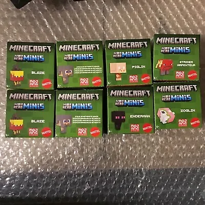 Mattel Minecraft Mob Head Minis Figure YOU PICK Nether Collection 2022  • $4.19