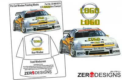 Zero Paints 1/24 V6 DTM Pre Cut Window Painting Masks For Tamiya Kits • $5.55