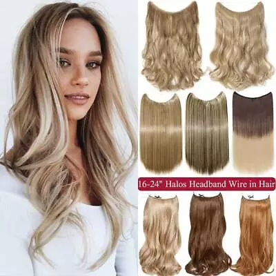 $8.40 • Buy US Hidden Secret Invisible Band Wire In Thick One Piece Hair Extensions As Human