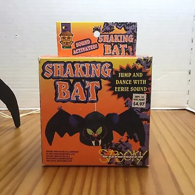 Vtg Shaking Bat Halloween Decor Spooky Specialities Orginal Box Tested Works • $24.99