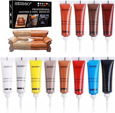 SEISSO Leather Repair Kits For Couches Restoring Touch Up Leather And Vinyl Car • $19.26