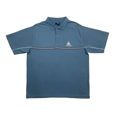Le Coq Sportif Vintage Men's Retro Blue Polo Shirt • £30