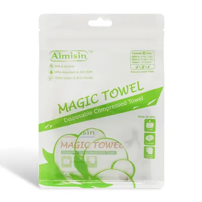 Aimisin Disposable Compressed Towel Face Clean Bath Towel Soft Thick Magic Towel • $9.95