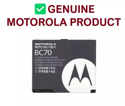 OEM Motorola Battery For SLVR L6 L2 L6x L7 KRZR K1 V3X - SNN5769 BC70 • $13.17