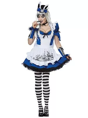 Mad Alice Adventures In Wonderland Deluxe Rabbit March Hare Womens Costume • $47.91