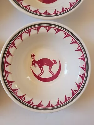 NEW Red  Ancient Mimbreno Indian Santa Fe RR Replica Dining Car 1 Bowl  • $34.99