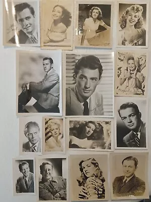 Gregory Peck / Lana Turner / Greer Garson / Lauren Bacall / Lot Of 15 • $7