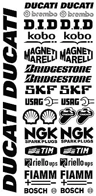 STICKER Sticker Sponsor Technical Moto DUCATI Set MotoGP WSBK Race • $18.84