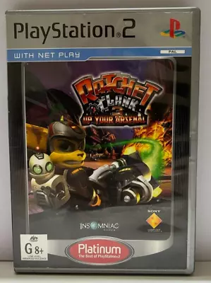 PlayStation 2 Ratchet And Clank 3 Up You Arsenal Platnum Edition Free Postage AU • $8