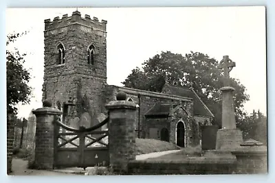POSTCARD Upper Broughton Church Nottinghamshire Near Melton Mowbray Real Photo • £3.49