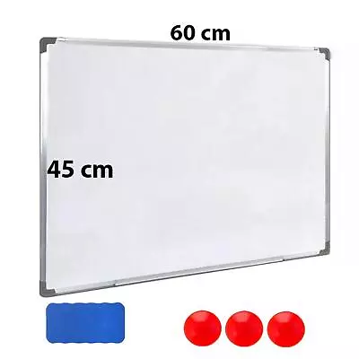 Magnetic Whiteboard Small Large Board Dry Wipe Notice Office School Home • £8.99