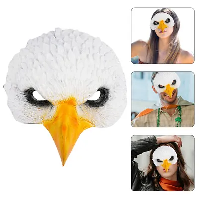 £9.58 • Buy  White Pu Eagle Mask Man Leather Masks Animal Cosplay Costume