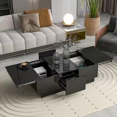 Multifunctional Coffee Table With Hidden Storage Extendable Cocktail Table • $217.67