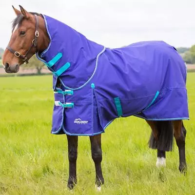 £80.09 • Buy Shires Highlander Original 50g Detach-A-Neck Turnout Rug - Royal