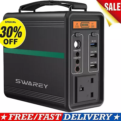 Portable 166Wh Generator Solar Power Station Bank Camping Emergency Power Backup • £119.99