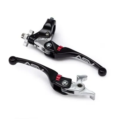 ASV Black F4 Quad Clutch + Brake Lever Pair Pack For Yamaha YFZ450R 2007-20 • $200