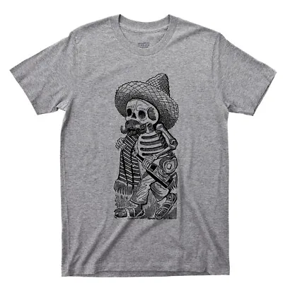 Jose Guadalupe Posada T Shirt Artist Day Of Dead Mariachi Mexican Revolution Tee • $16.99