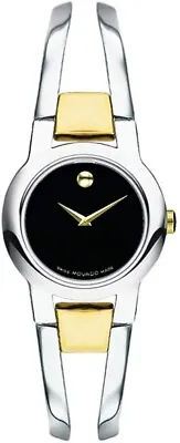 Movado Amorosa 81 E4 1842 Two Tone Swiss Steel Ladies Wristwatch W/box • $39999