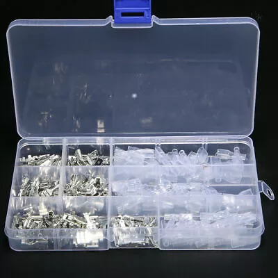 270pcs Electrical Wire Crimp Terminal Connector Male Female Spade 2.8-6.3mm Kit • $7.99