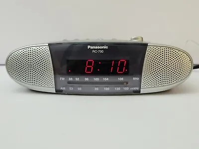 PANASONIC RC-700 AM/FM ALARM CLOCK RADIO Battery Backup -  Vintage • $16.99