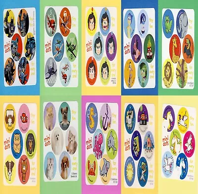 60 Assorted Mini Dot Stickers - Batman Inside Out Rachael Hale Unicorn • $2.20