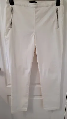 Ladies Ivory Trousers By M&S' -  Excellent Condition  - Size 14 • £10