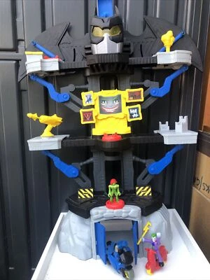 £10 • Buy IMAGINEXT Batman DC Super Hero Cave Transforming Lair Fully Working & 3 Figures