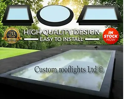 £454 • Buy Rooflight Skylight Flat Roof Light Glass  Roof Lantern Triple Glazed ALL SIZES