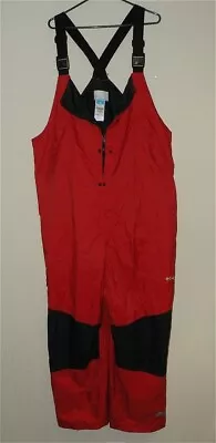 Columbia PFG Omni-Tech Men’s XL Nylon Snow Bibs Bib Overalls Red Black • $25.97