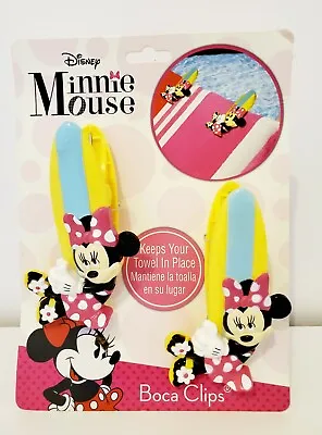 Boca Clips Minnie Mouse Beach Towel Clips For Beach Chair 2 Clips • $12.99