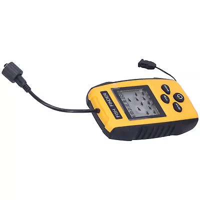 SDS Fish Finder LCD LED Visual Echo Sounder Alarm Fishing Transducer For Outdoor • £51.47