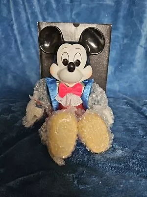 NEW VTG Walt Disney Mickey Mouse RARE Wind Up Musical Doll Porcelain  • $89.99