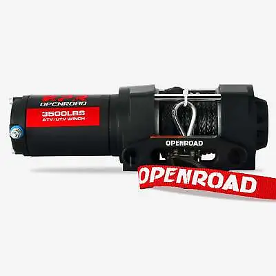 OPENROAD 3500lb Electric Winch 12V With 36ft Synthetic Rope For ATV/UTV OFF-ROAD • $104.49