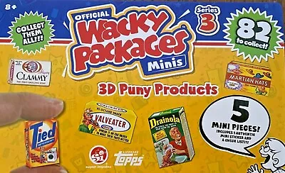 Wacky Packages 3d Series 3 2022 Super Impulse Upick Mini Figures Combined Ship! • $1