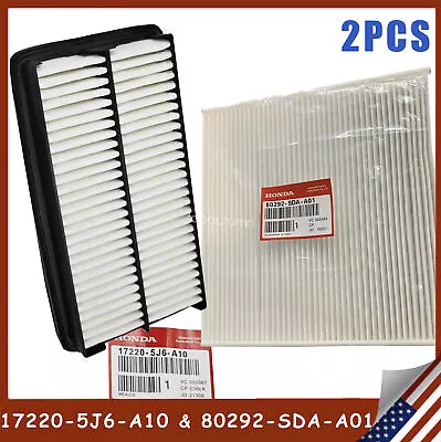 Genuine 2X AIR FILTER + CABIN AIR FILTER Fits Acura MDX Honda Pilot 4-Door 3.5L • $36.99