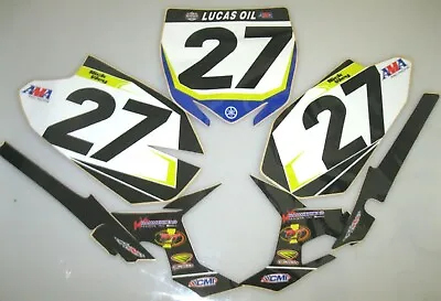 $34.95 • Buy NICK WEY's #27 N-STYLE NUMBER PLATE BACKGROUND GRAPHICS YAMAHA YZ450F Motocross