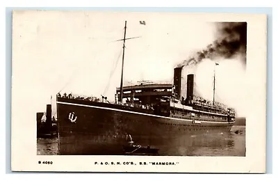 Postcard P & O S N Co's SS  Marmora  1900's RPPC U79 • $26.97